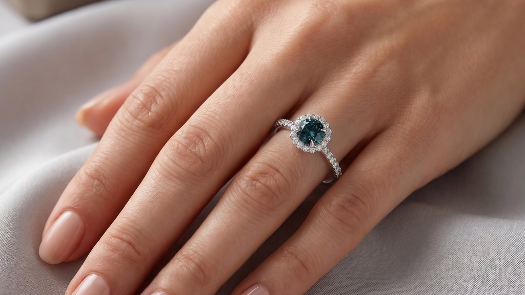 1.09ct Parti Sapphire & Diamond Ring