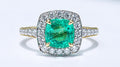 1.52ct Emerald & Diamond Ring