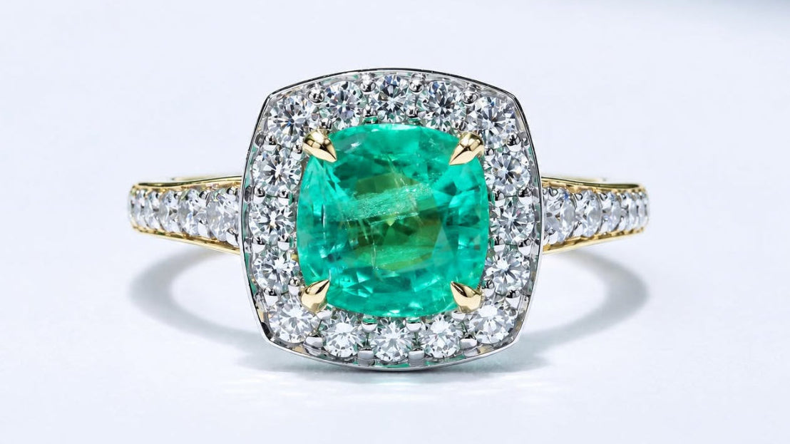 1.52ct Emerald & Diamond Ring