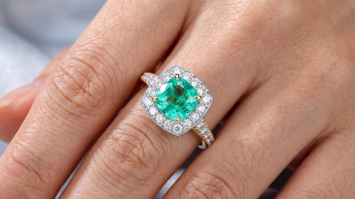 1.52ct Emerald & Diamond Ring