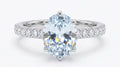 1.46ct Aquamarine & Diamond Ring