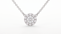 0.25ct Diamond Halo Pendant
