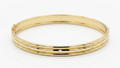 Yellow Gold Bangle with 0.20ct of Diamonds