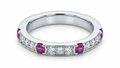 Natural Pink Sapphire & Diamond Ring