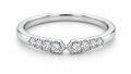 Platinum Band with 0.14ct Natural Diamonds