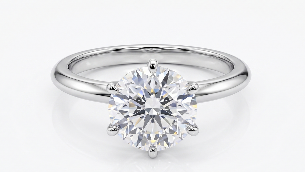 2.54ct Lab Diamond Solitaire Ring