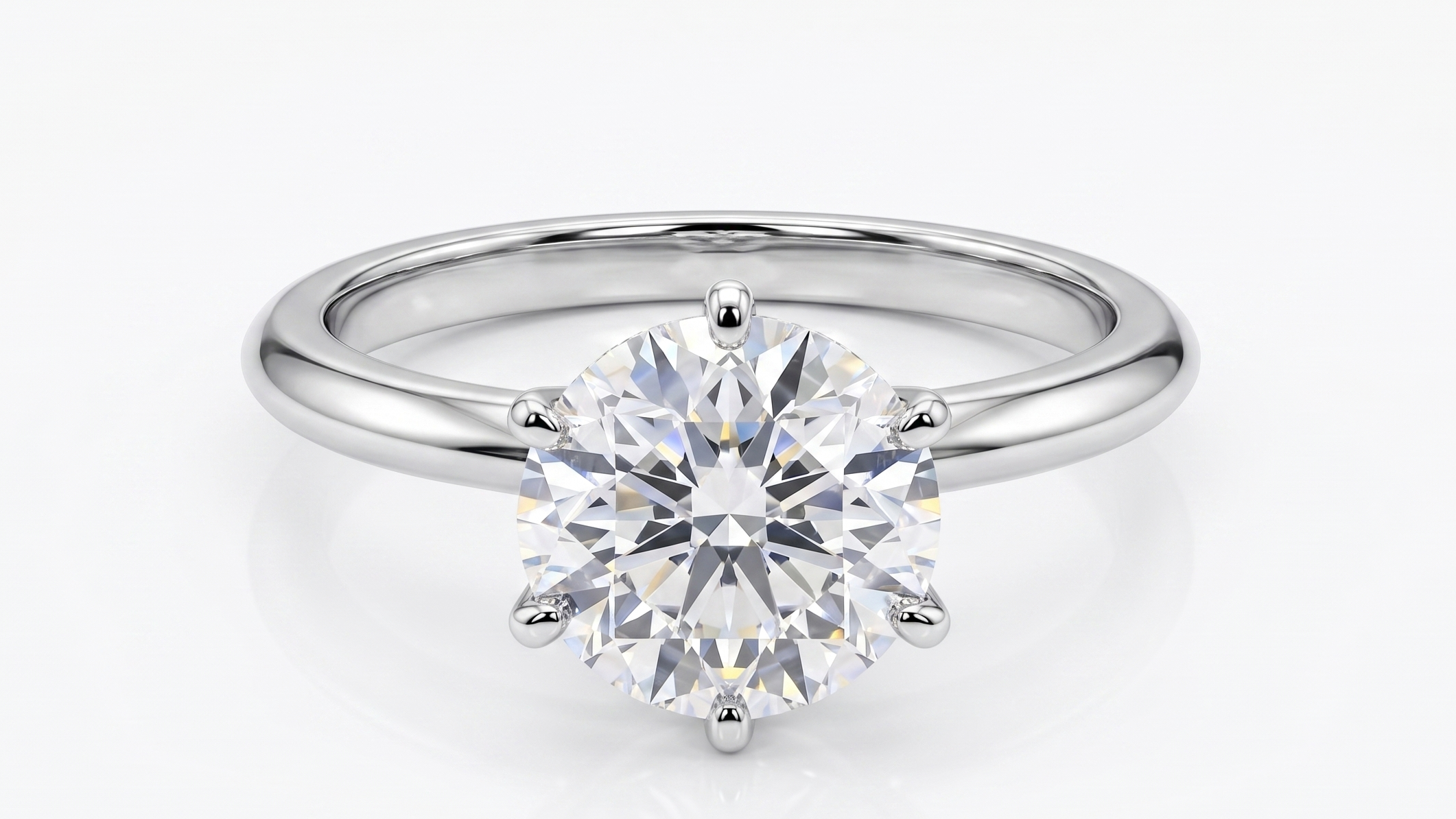 2.54ct Lab Diamond Solitaire Ring