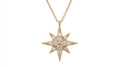 0.20ct Diamond Star Pendant in Yellow Gold