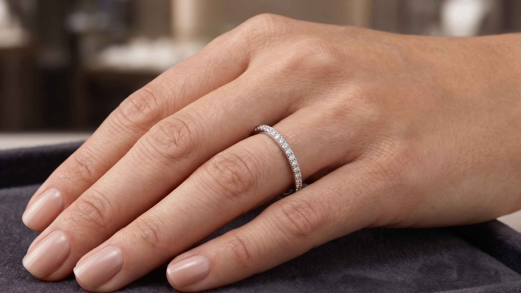 0.18ct Natural Diamond Band