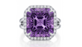 7.56ct Amethyst & Diamond Ring